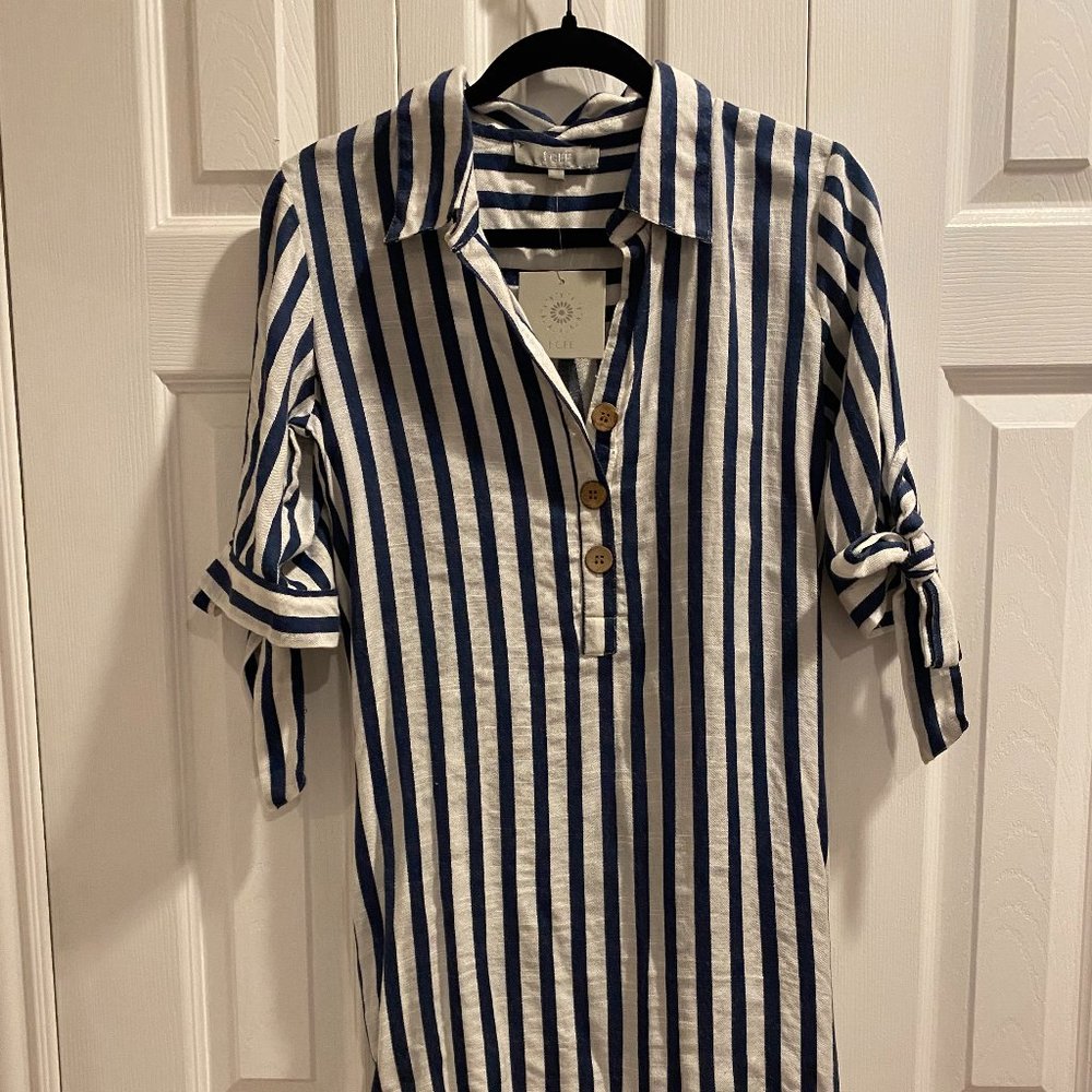 J Gee Short Sleeve Striped Dress